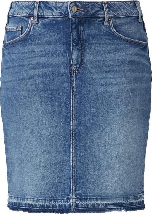 S.Oliver Rock Jeansrock mit offenem Saum
