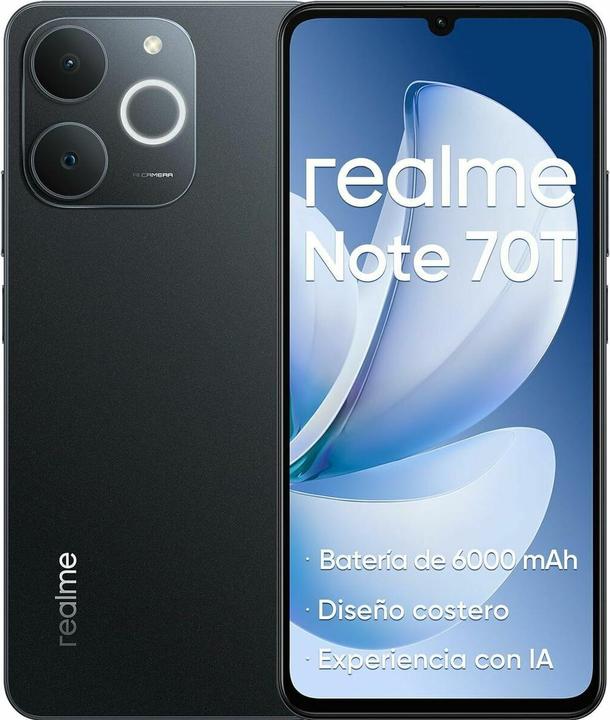 Actual product image realme 70T (256 GB, Black, 6.74", Dual SIM, 4G)
