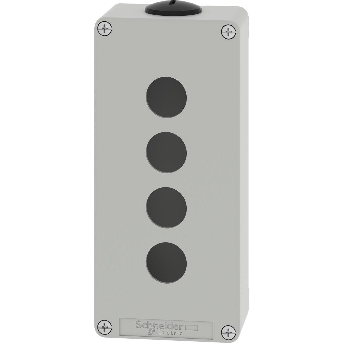 Thumbnail - Schneider Electric XAPD3204 Leergehäuse XAP Metall grau für 4x22mm - CSA (Gehäuse), Elektronikzubehör + Gehäuse, Grau
