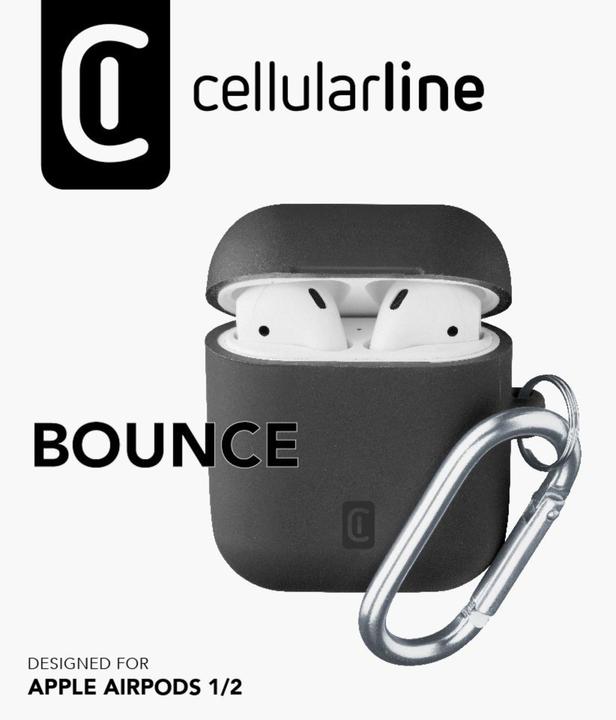 Productafbeelding Cellularline Bounce Case voor AirPods 2 Beschermhoes Snap Hook (Koptelefoon tas)
