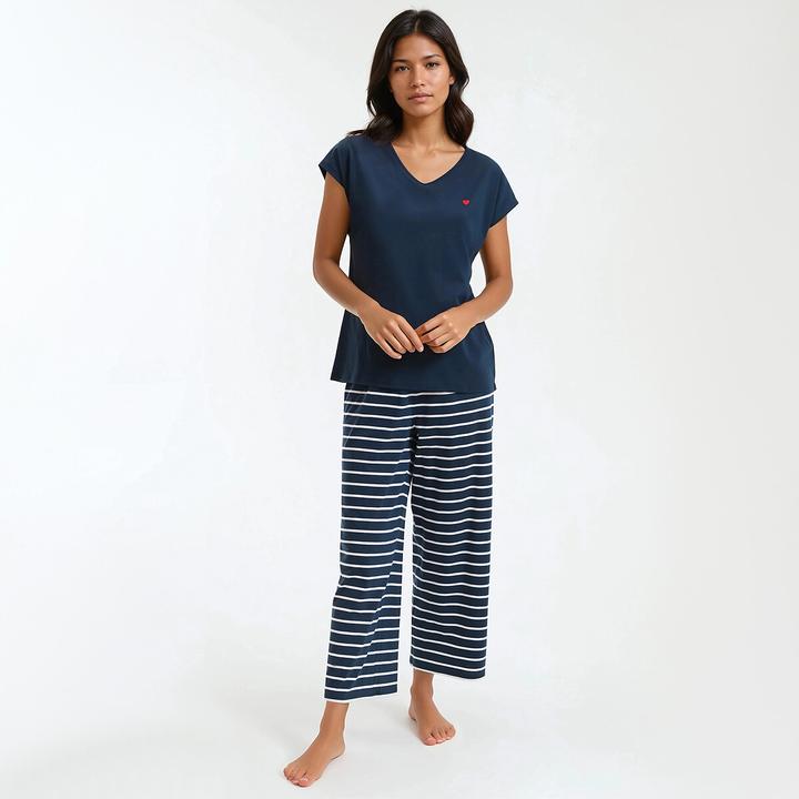 Produktbild Anne Weyburn Pyjama. Jersey aus reiner Baumwolle (M)