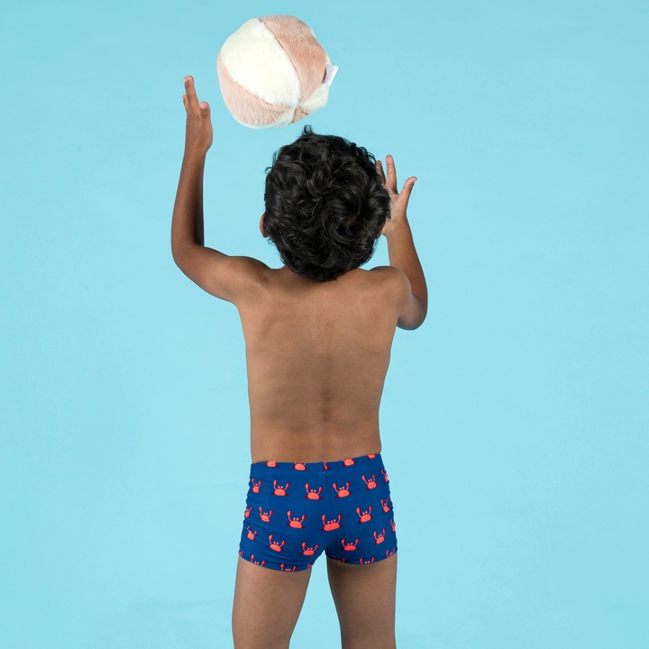 Produktbild Nabaiji Boxer-Badehose Babys/Kleinkinder -bedruckt Krebse blau (122)