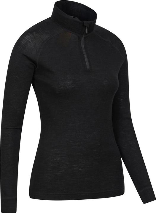 Immagine prodotto Mountain Warehouse Top termico donna/donna in lana merino con collo a cerniera (34)