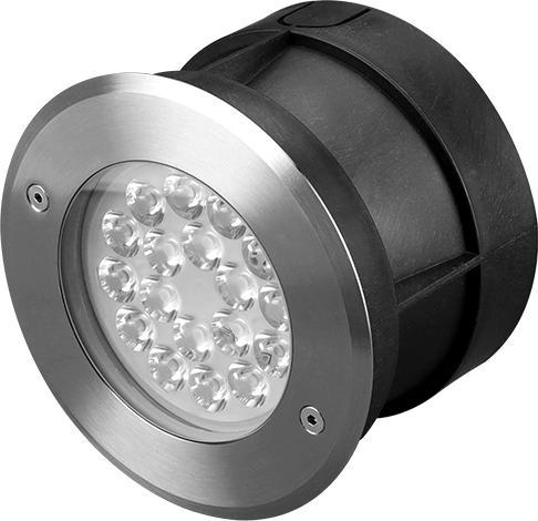 Actual product image Milight 9W Wireless LED Ground Recessed Luminaire RGB+KW/WW 24V (600 lm, IP68)