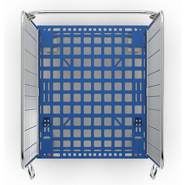 Immagine prodotto ESB Rollcontainer, 2 sponde laterali con impugnature di sicurezza, blu genziana. (500 kg)