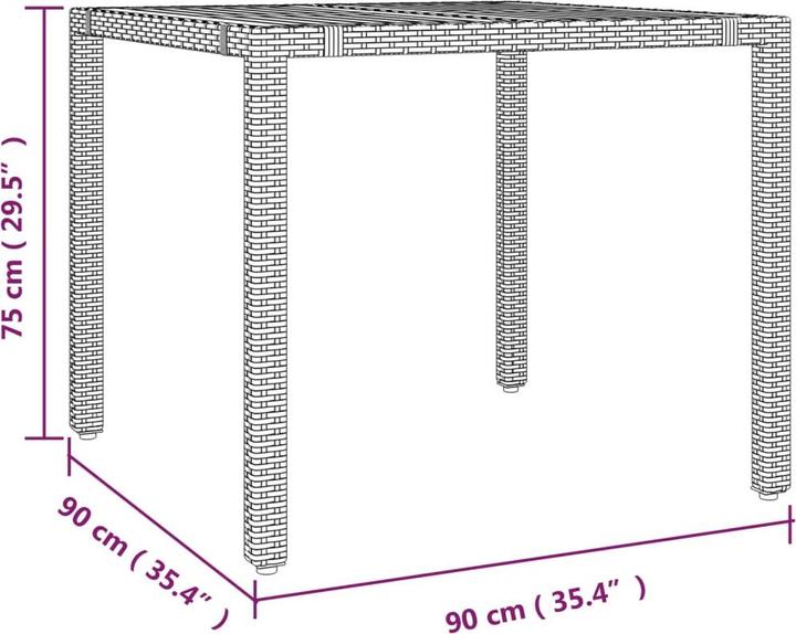 Produktbild vidaXL Bistro Set