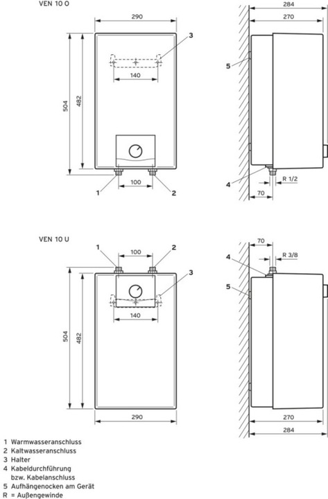 Produktbild Vaillant VEN 10/7-5 O