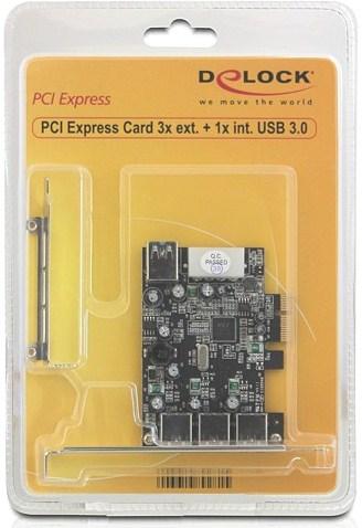 Produktbild Delock PCI-E Karte > 3 x extern + 1 x intern USB 3.0
