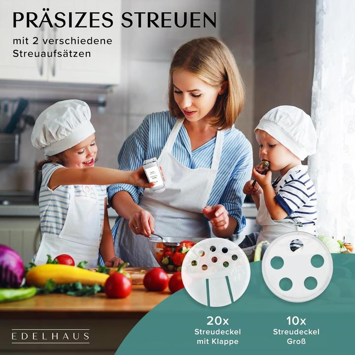 Image du produit Edelhaus EH-SJB-WH Ensemble de pots à épices