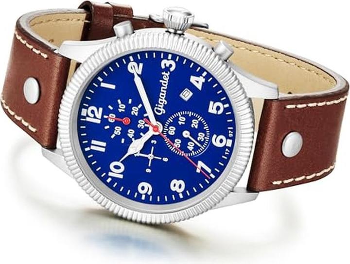 Image du produit Gigandet Chronographe pilote sportif étanche avec mouvement à quartz japonais (Chronographe)
