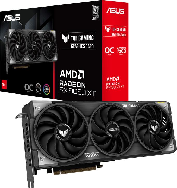 Actual product image ASUS TUF Gaming Radeon RX 9060 XT OC (16 GB)