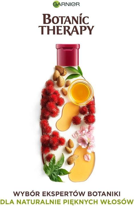 Actual product image Garnier Botanic Therapy Shampoo Strengthens Brittle Hair Oil Castor And Almond 400Ml (400 ml)