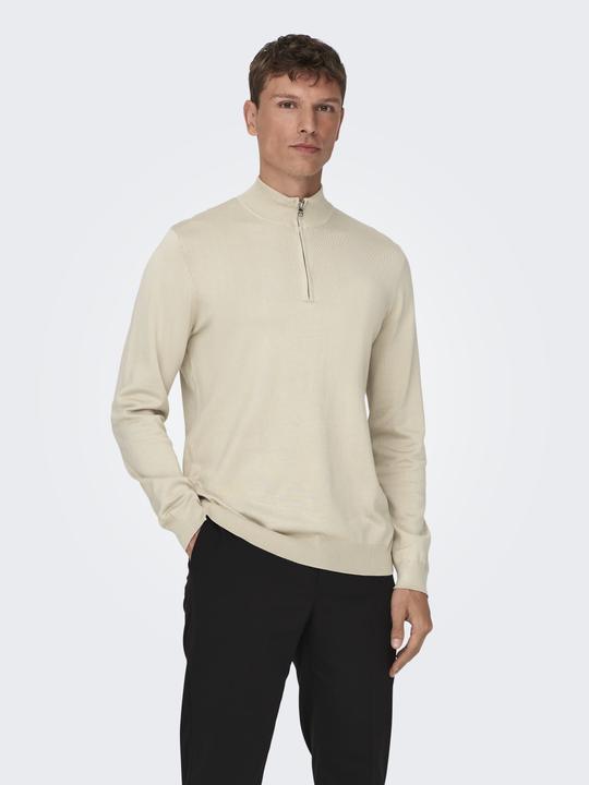 Produktbild Only & Sons Halbreissverschluss- Strickpullover (XL)