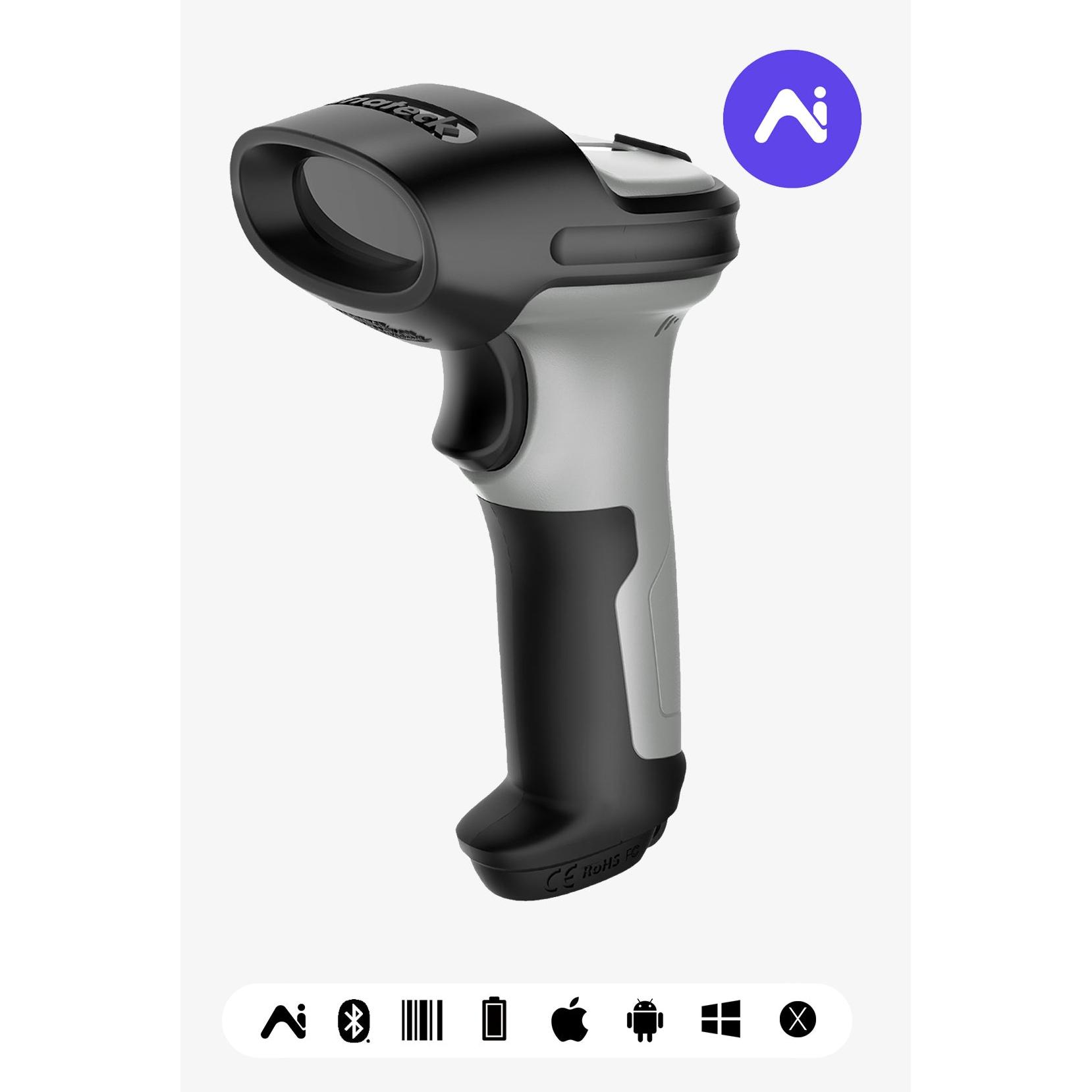 Inateck Barcodescanner 70 AI gray (BCST-70-AI gray) (1D-Barcodes, 2D-Barcodes, QR-Code) (BCST-70-AI_GRAY)