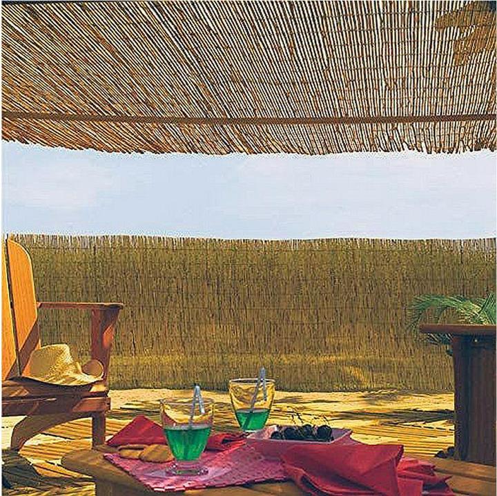 Produktbild EDM Gartenzaun 75817 Braun Bambus 1,5 x 5 m