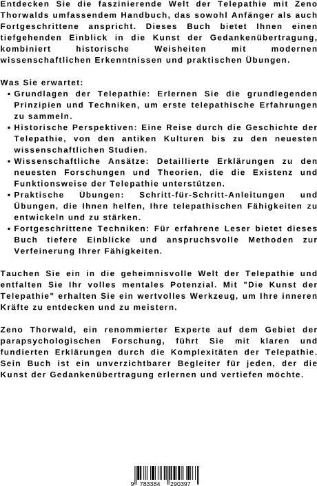 Produktbild Thorwald:Die Kunst der Telepathie (Zeno Thorwald, 2024)