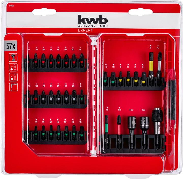 Produktbild kwb Bitbox Impact 37tlg L-Box (Bit-Adapter)