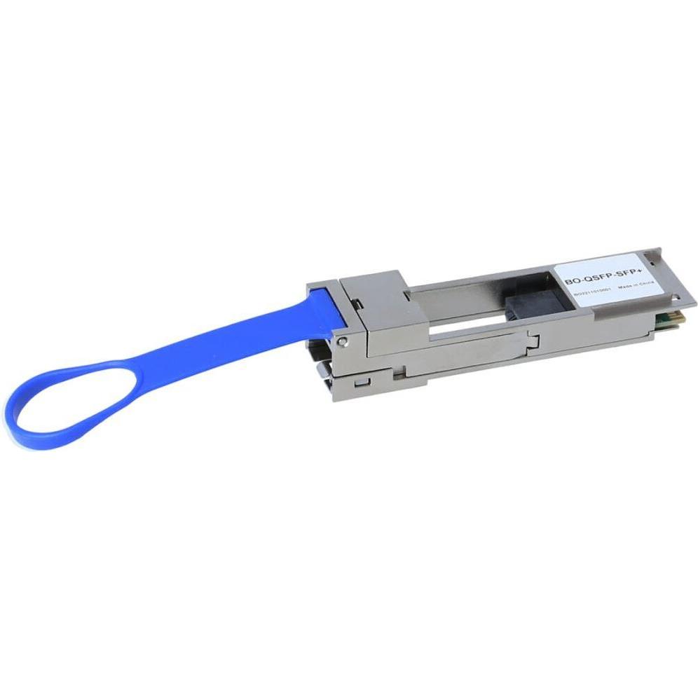 BlueOptics Mikrotik XQ+CM0000-XS+ kompatibler 100 Gigabit QSFP28 zu SFP28 Konverter, Transceiver