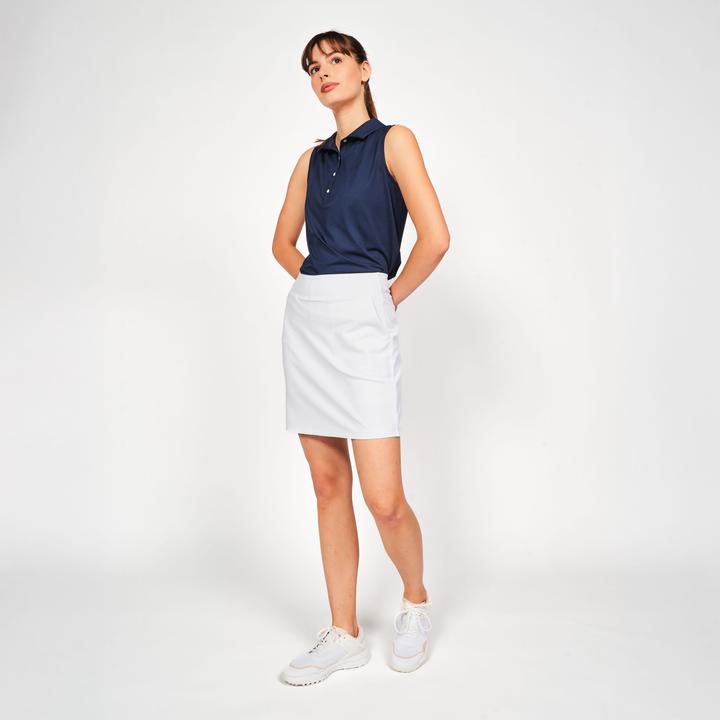 Produktbild Inesis Damen Golf Poloshirt ärmellos - WW500 marineblau (XL)