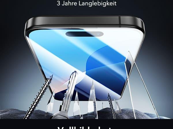 Produktbild ESR Armorite Panzerglas (1 Stk., Apple iPhone 15, Apple iPhone 16)
