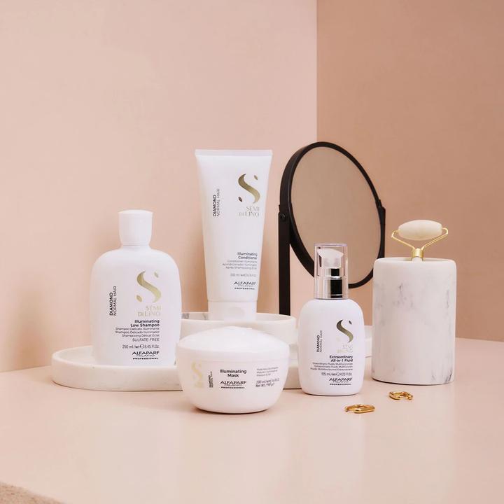 Actual product image Alfaparf Semi Di Lino Diamond llluminating (Liquid shampoo, 250 ml)