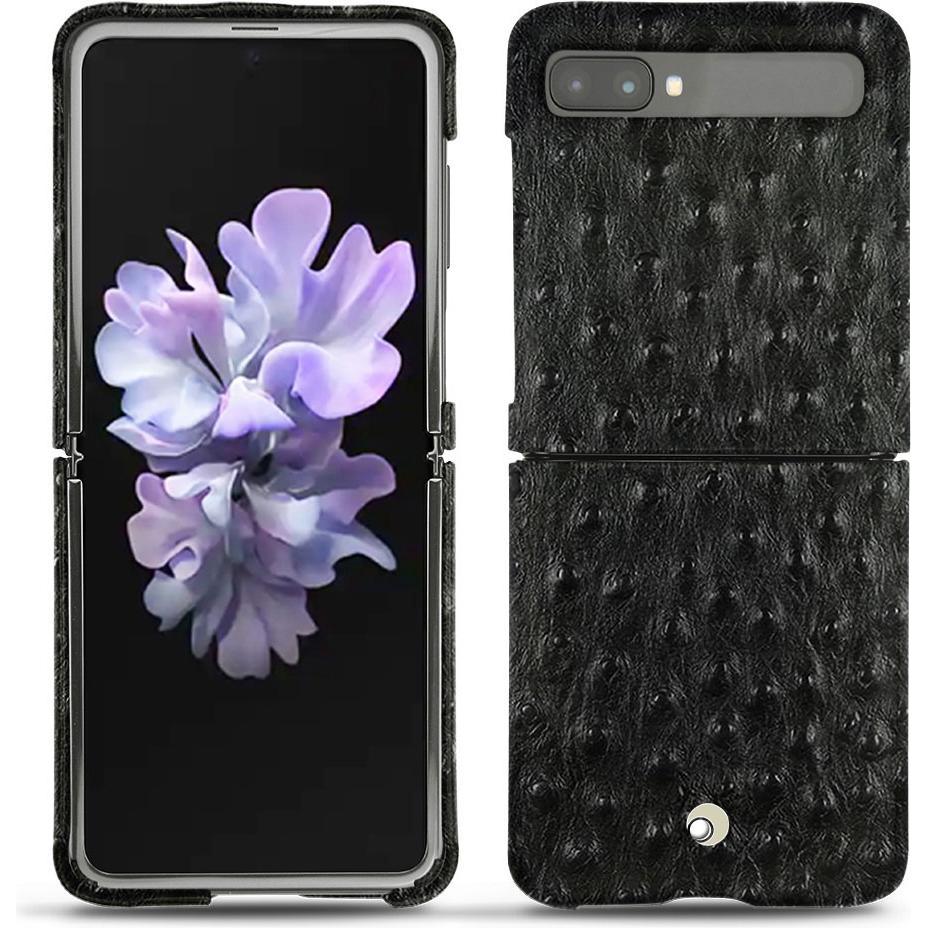 Noreve Lederschutzhülle (Samsung Galaxy Z Flip), Smartphone Hülle, Schwarz