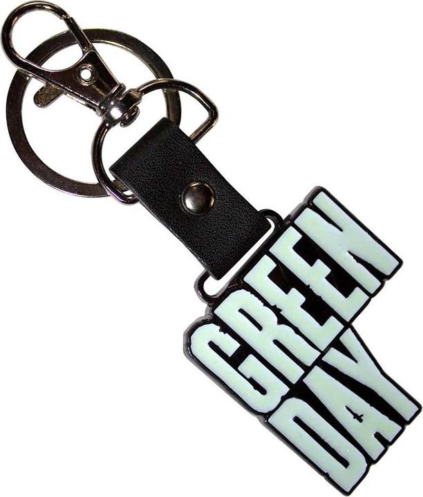 Actual product image Green Day Stacked Logo Metal Keyring