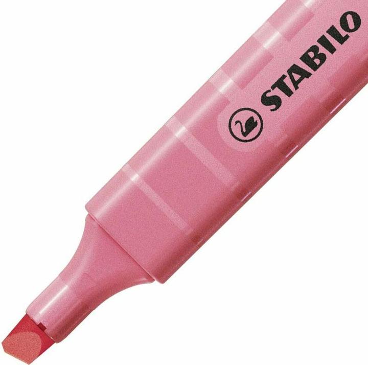 Actual product image STABILO Highlighter - swing cool Pastel - pack of 10 - cherry blossom pink (Cherry Blossom Pink, 4 mm, 10 x)