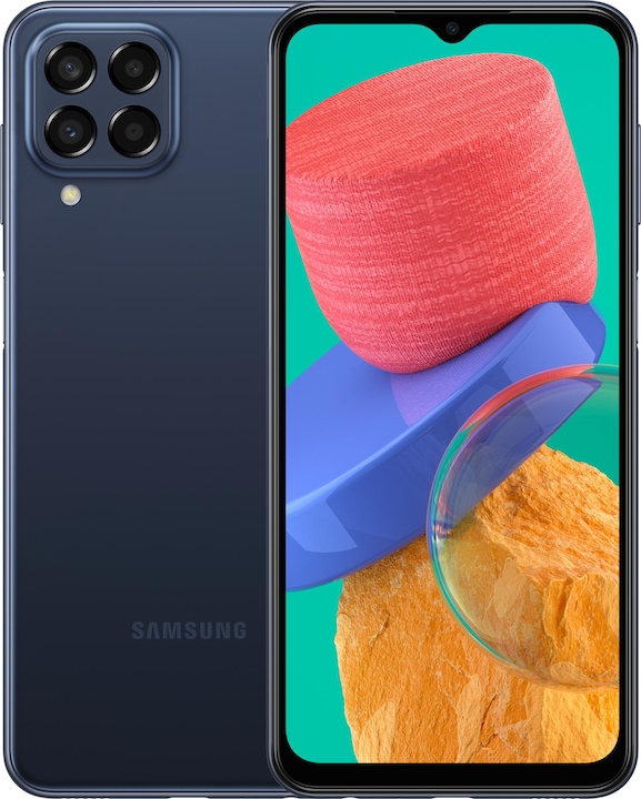 Actual product image Samsung Galaxy M33 (128 GB, Blue, 6.60", Dual SIM, 50 Mpx, 5G)