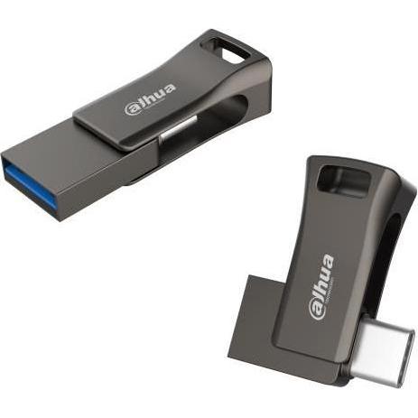 Dahua USB-P639-32-128GB USB flash drive USB Type-C Black (128 GB, USB 3.1), USB Stick, Schwarz