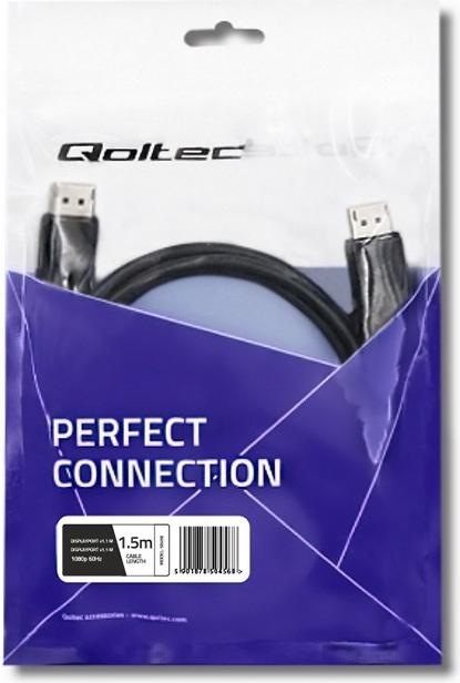 Produktbild Qoltec 50456 DisplayPort-Kabel (1.50 m, DisplayPort)