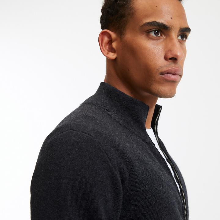 Produktbild La Redoute Collections Strickjacke mit Reissverschluss Signature aus Merinowolle (XL)