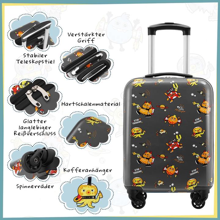 Produktbild Coolife Kinderkoffer-Set mit Rucksack