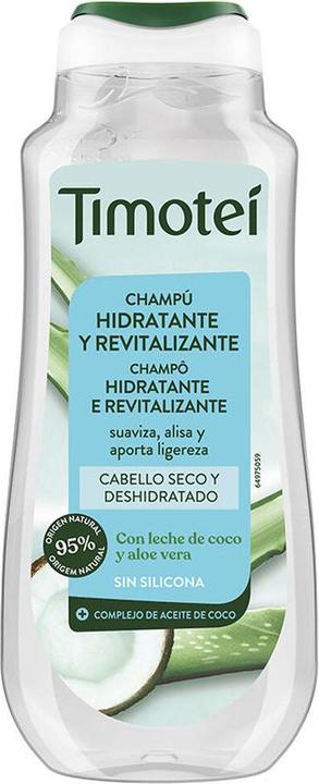 Timotei feuchtigkeitsspendendes und revitalisierendes Shampoo mit Kokosmilch und Aloe Vera 300ml (Flüssiges Shampoo, 300 ml)