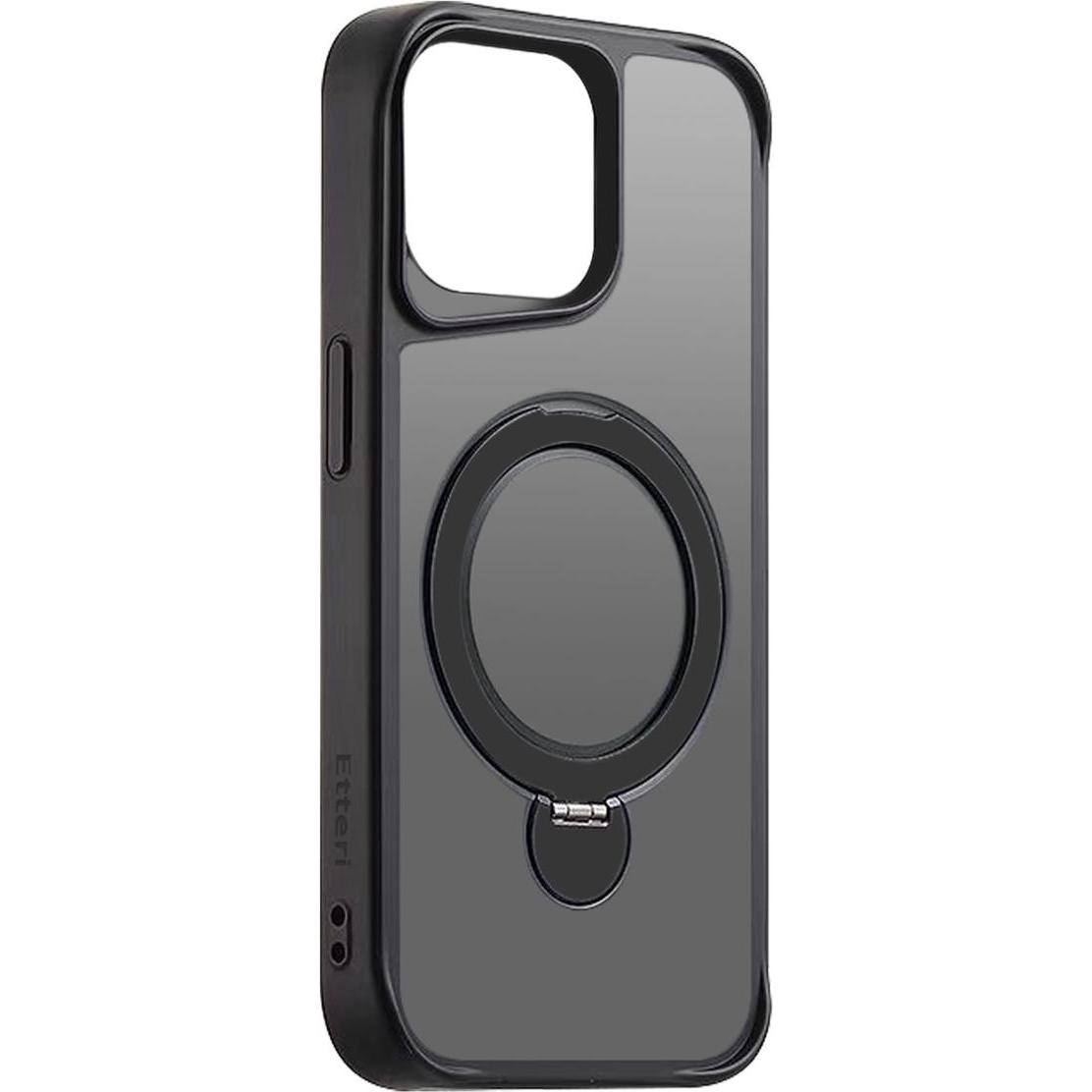 Thumbnail - Etteri Matt Mag Ring case for iPhone 12 / 12 Pro 6,1" black (Apple iPhone 12), Smartphone Hülle, Schwarz