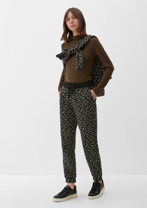Immagine prodotto s.Oliver Hose Sweatpants mit Allovermuster (44)