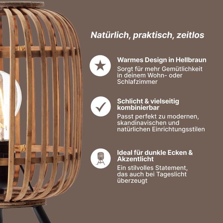 Produktbild Brilliant Woodrow E27 TL Tischleuchte (E27)