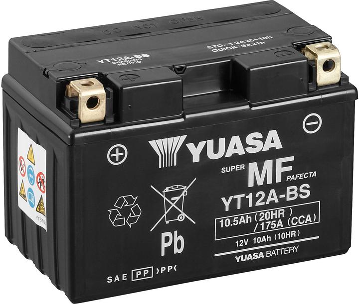Yuasa YT12A-BS (12 V, 10.50 Ah, 175 A)