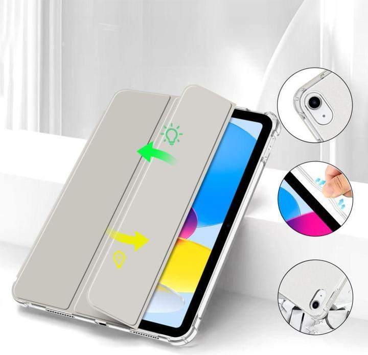 Actual product image Tech-Protect SC Pen Hybrid Case for iPad 10 / 2022 - Gray - Transparent (Apple iPad Air 11 2025)