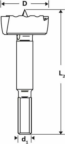 Image du produit Bosch Professional Zubehör Mèche à bois 34mm (10 mm)