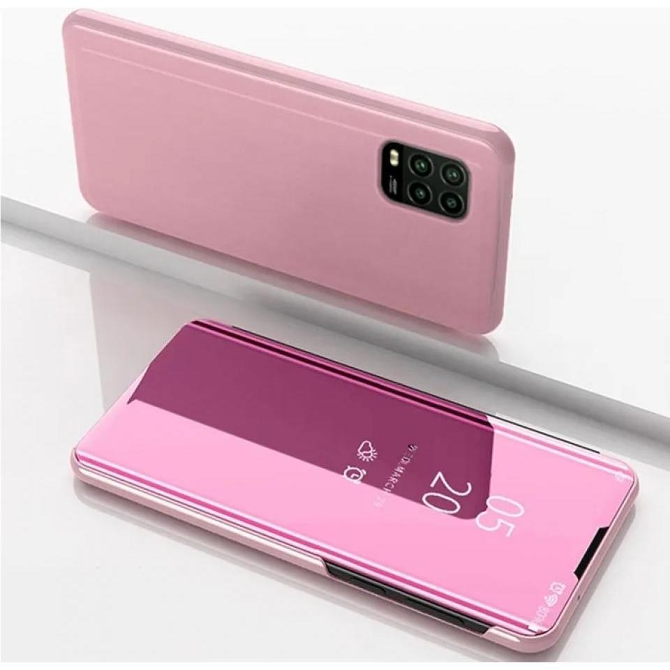 Screenguard Xiaomi Mi 10 Lite Clear View Flip Case (Xiaomi Mi 10 Lite), Smartphone Hülle, Rosa