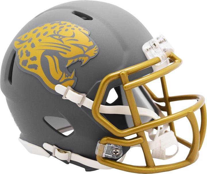 Actual product image Riddell Speed Mini Football Helmet SLATE Jacksonville Jaguars