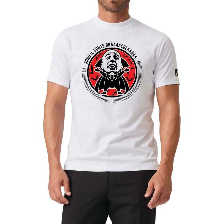 MyAgg, Maglietta, T-Shirt Dracula Bianca XXL, Bianco, (XXL)