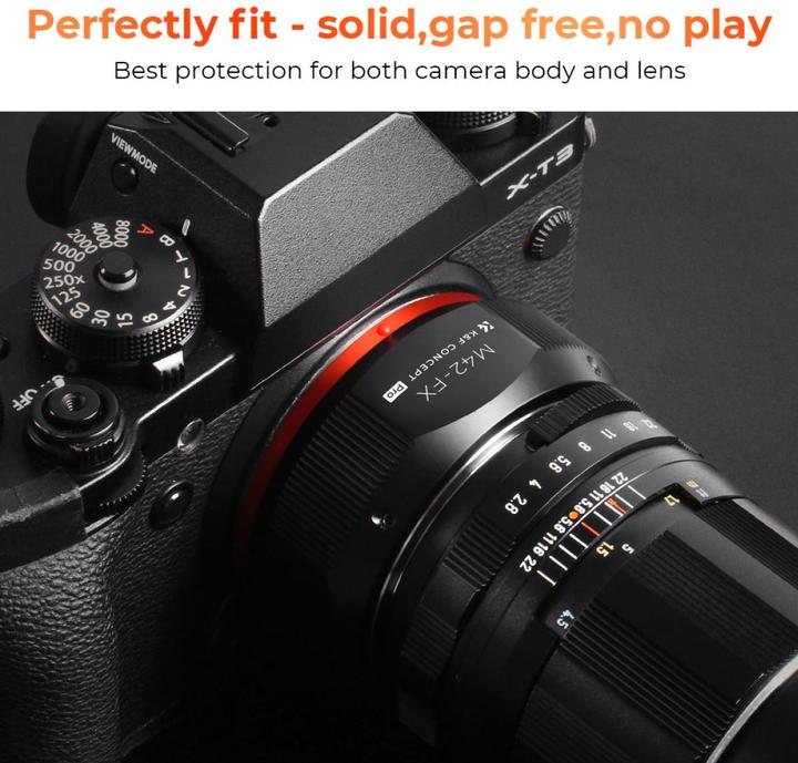 Immagine prodotto K&F Concept M10115 Attacco adattatore per obiettivo ad alta precisione, M42-FX PRO