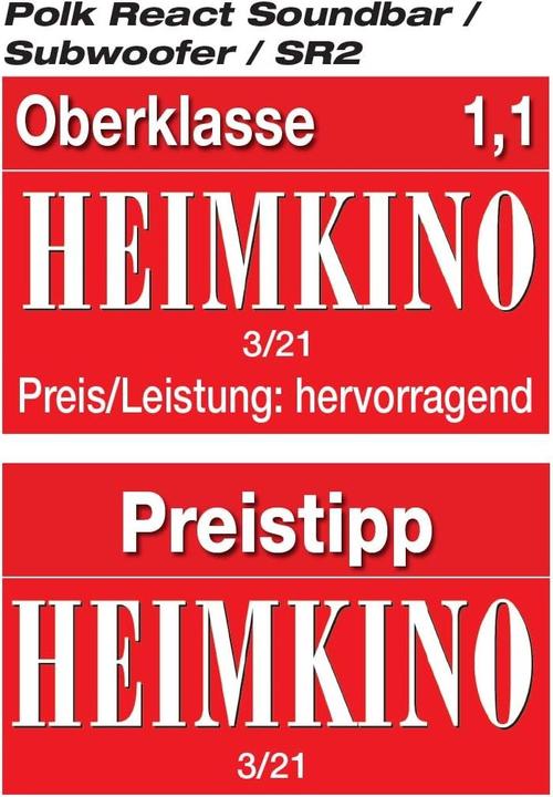 Actual product image Polk React Sub Subwoofer