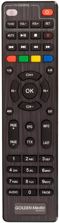 Produktbild Golden Media MANIA 828+ DVB-C/T-Receiver (1200 GB, DVB-T2, DVB-C, CI+-Schacht)