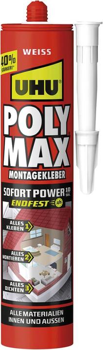Produktbild UHU POLY MAX SofortPower weiss (440 g)