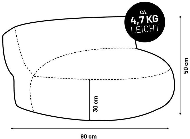 Image du produit Lumaland Sitzsack Lounge 30 L, Dunkelblau