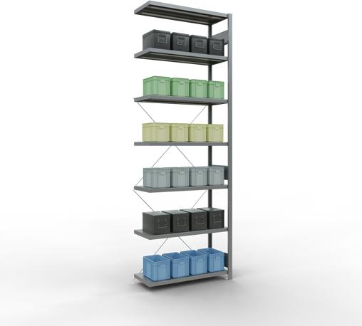 Actual product image Schulte Lagertechnik MULTIplus330 boltless bay system with cross brace