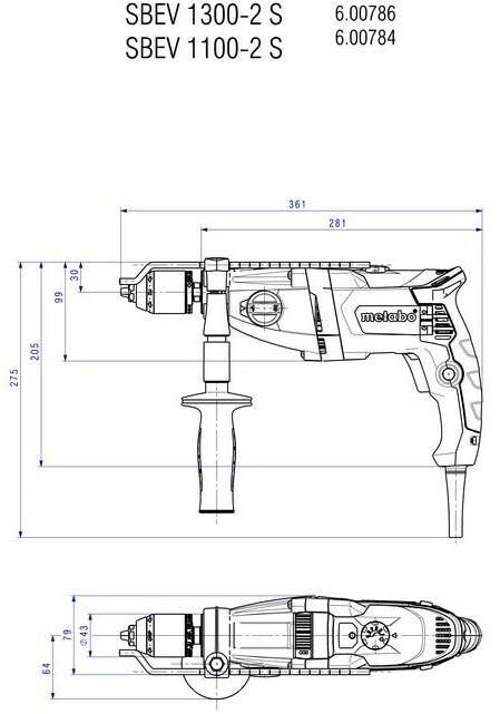 Produktbild Metabo SBEV 1300-2 S CH (Netzbetrieb)